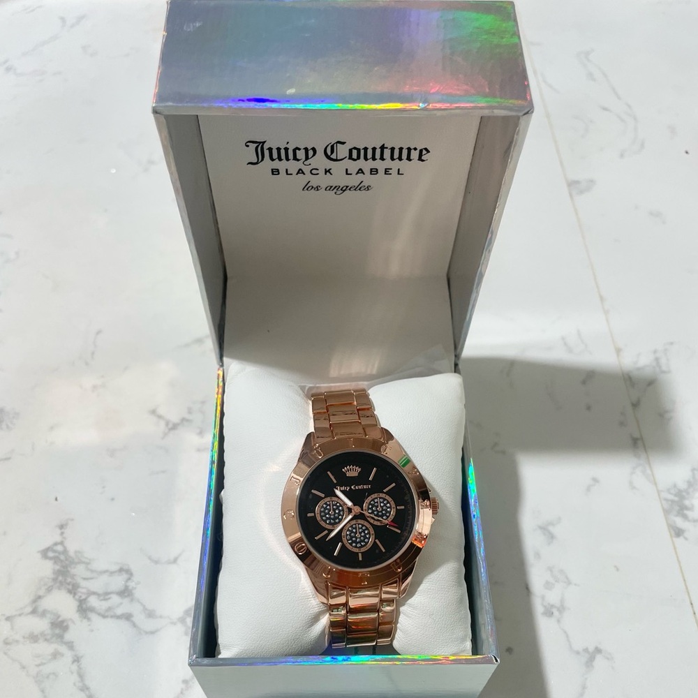Black Label Rose Gold Juicy Couture Watch